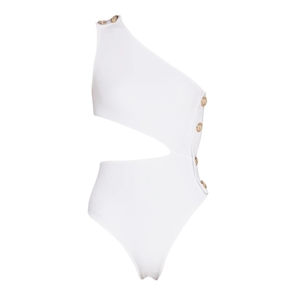 OYE Swimwear Rhea One-Shoulder Asymmetric Cutout One-Piece Swimsuit - Picture 5 of 6